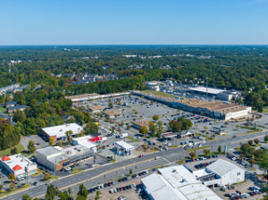 Completed in 1982, Merchant’s Walk Shopping Center comprises four, one-story buildings on a 27-acre site. Image courtesy of Divaris Real Estate