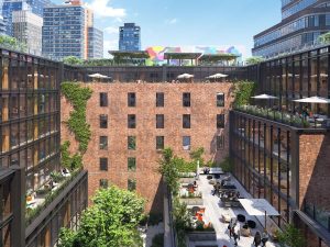 internal courtyard at Terminal Warehouse