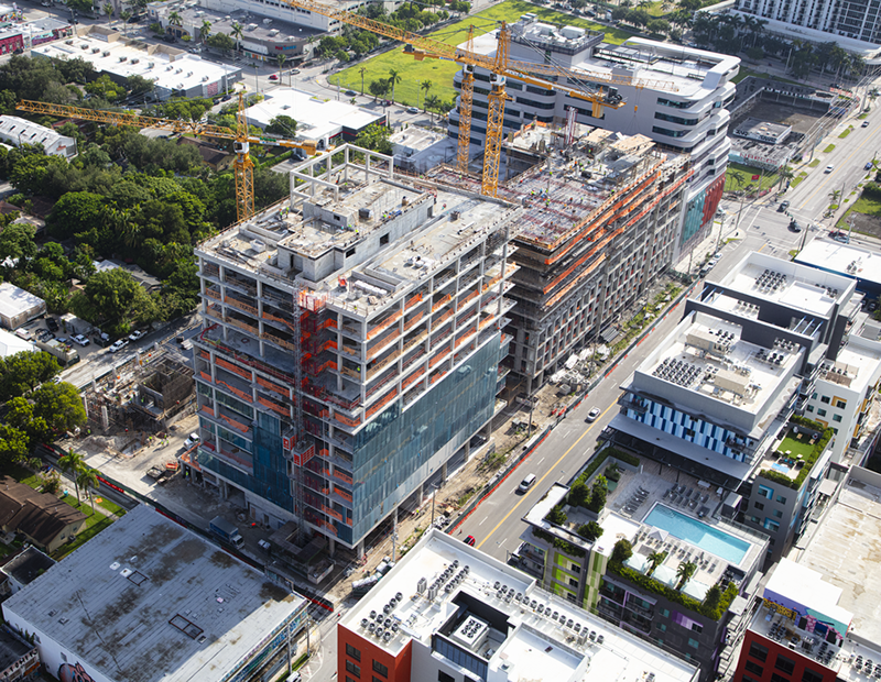 The Wynwood Plaza office tower progress.