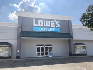 Lowe's recently opened the 41,453-square-foot store at Champions Village. Image courtesy of First National Realty Partners