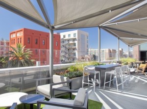 Outdoor terrace at the Kettner & Ash building in San Diego