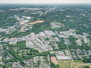 An aerial photo of the Triad Industrial Portfolio