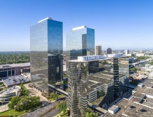 Aerial view of Greenway Plaza, Houston 