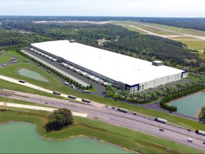 A rendering of Plastic Express' building at Central Port Logistics Center