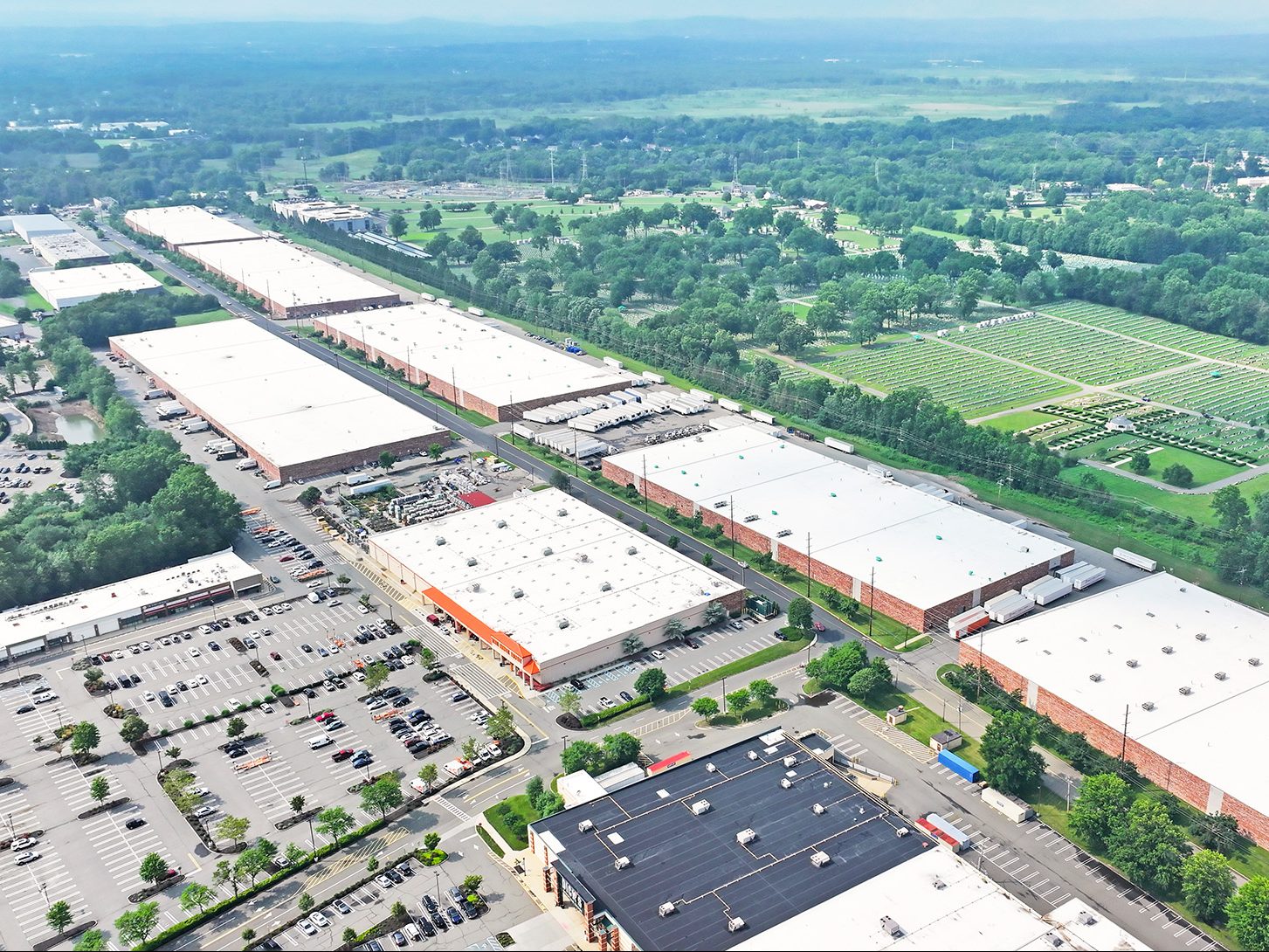 Aerial view of the East Hanover industrial portfolio