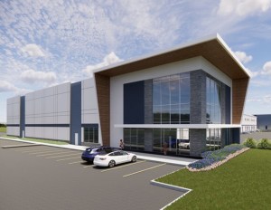 Bluebonnet Business center rendering.