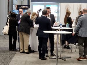 Retail professionals talk deals at ICSC's New York City event on Dec. 7.