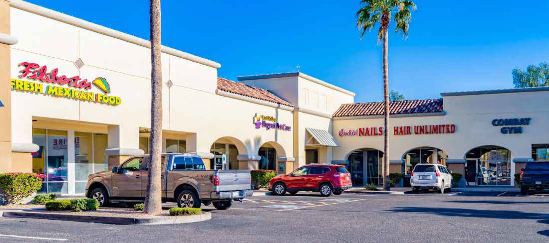 The Shops at Sossoman, a 34,151-square-foot neighborhood shopping center in Mesa, Ariz.