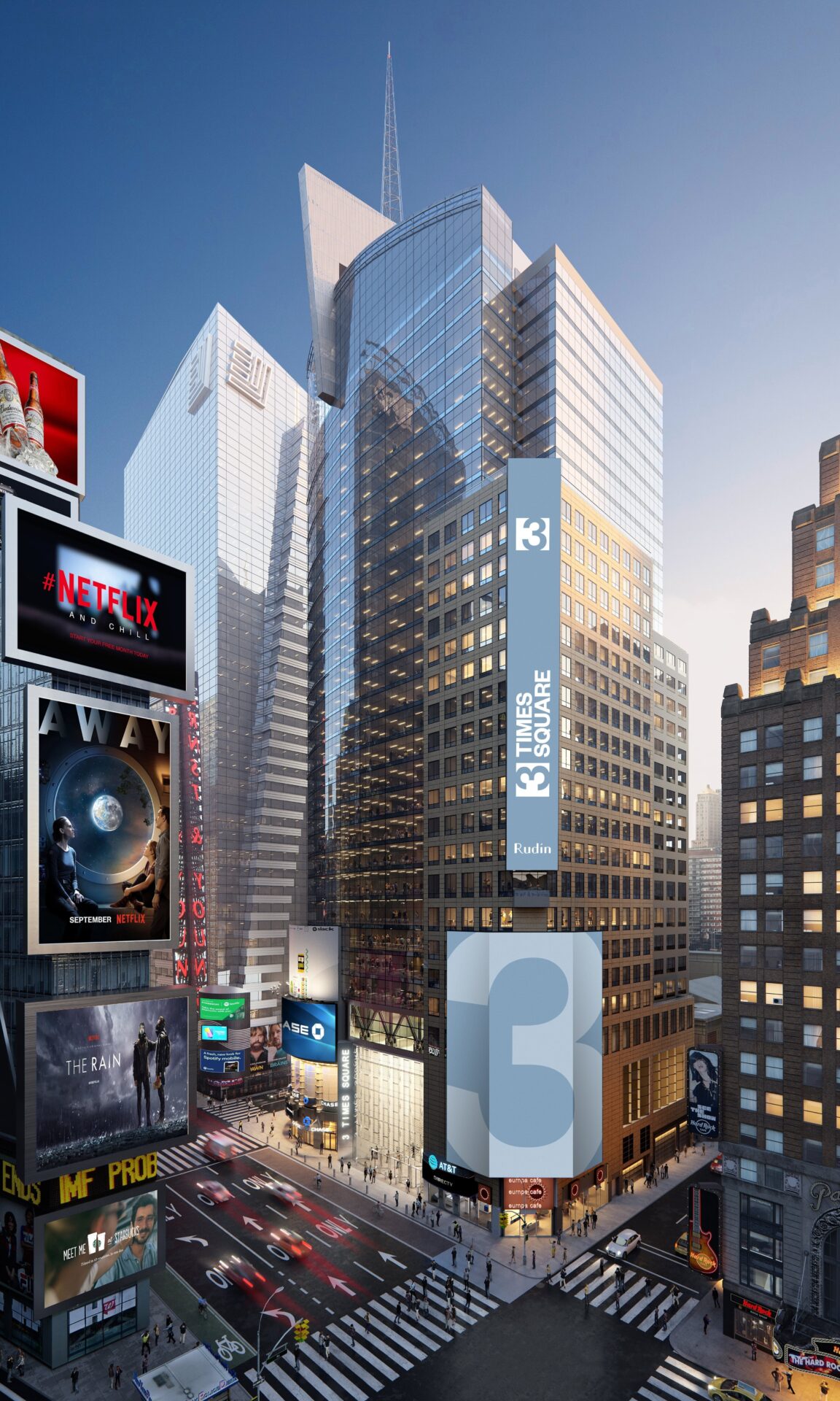 The office tower at 3 Times Square in Manhattan.