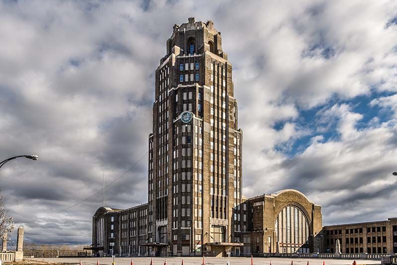 Buffalo Central Terminal exterior. Image courtesy of Central Terminal Restoration Corp.