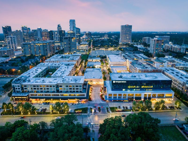 River Oaks District features luxury retail, multifamily and office space. Image courtesy of Shannon O'Hara