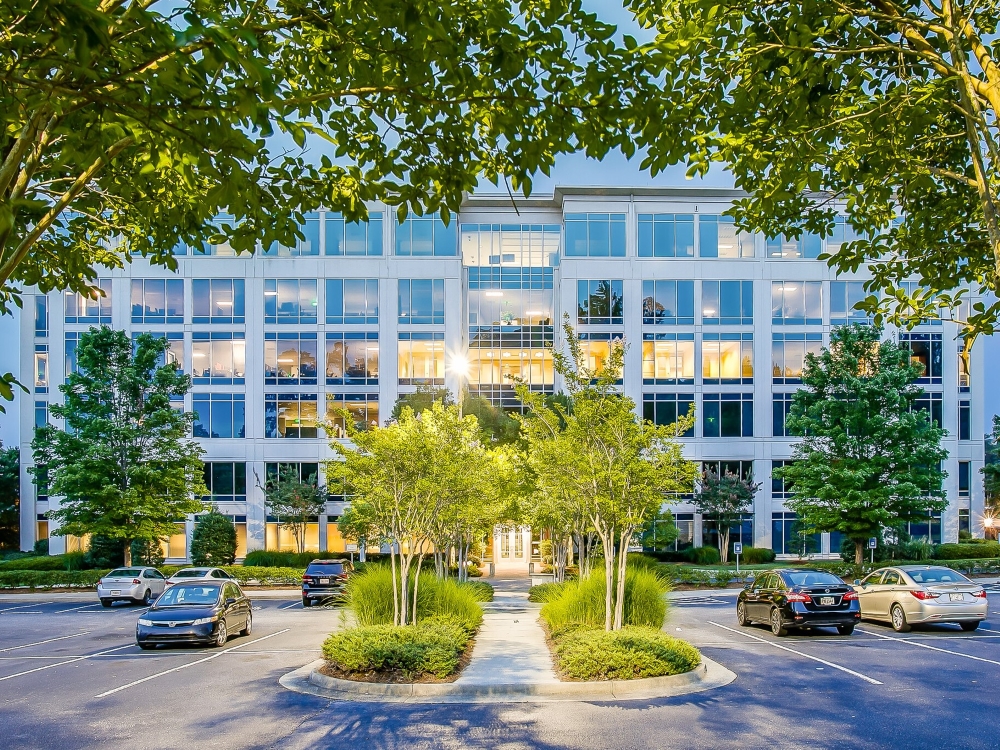 The office campus at 11720 Amberpark Drive in Alpharetta, Ga.