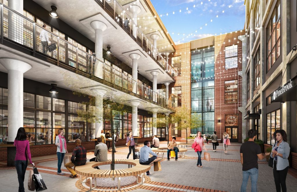 Rendering of The Thread, a mixed-use destination in Rock Hill