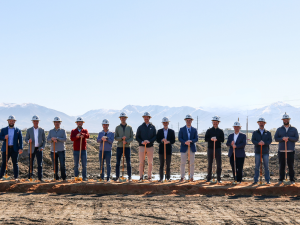 Groundbreaking ceremony at Central Commerce Center.