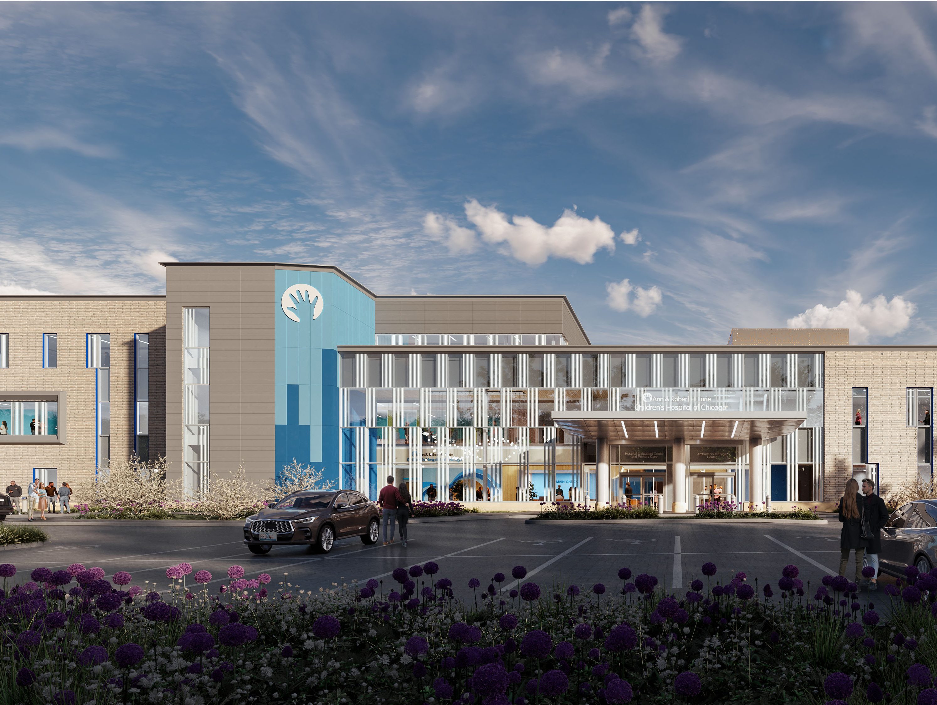 Rendering of The Lurie Children's Schaumburg Outpatient, Primary Care and Infusion Center