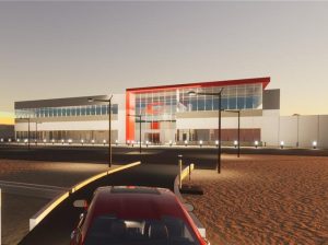 Rendering of QTS PHX3, a data center project in Glendale, Ariz.