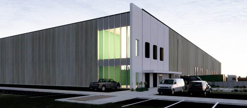 Rendering of Applied Digital’s High-Performance Computing Campus in Ellendale, N.D.