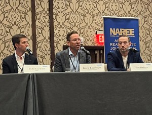 Colin Cannata of CBRE, Keven Kessinger of Trademark Property Co., and Eric Hudson of Method Architecture.