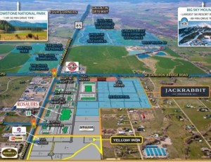 Jackrabbit Crossing is a 196-acre, master-planned, mixed-use development designed as a live/work/shop community
