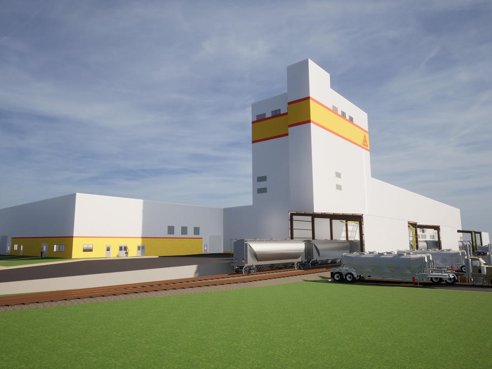 Sika Corp.’s mortar production facility in upper Deerfield Township, N.J.