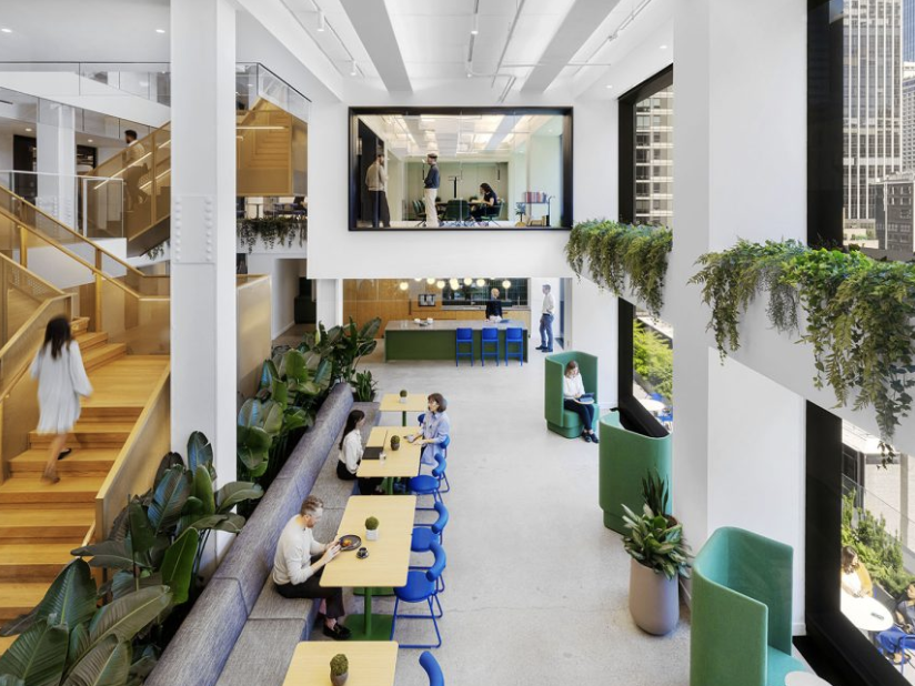 Macquarie Group's office interiors at 660 Fifth Avenue