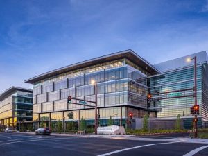Exterior shot of Alexandria Center for Life Sciences in San Carlos, Calif.