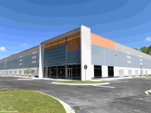 Exterior photo of Jedburg Logistics Center, a two-building industrial campus in Summerville, S.C.