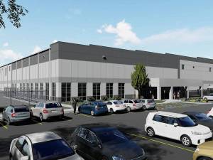 Rendering of Trammell and Realty Income's build-to-suit facility for Home Depot in Stockton, Calif.