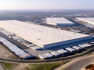 Aerial shot of the Lathrop, Calif., asset sold by CenterPoint Properties.