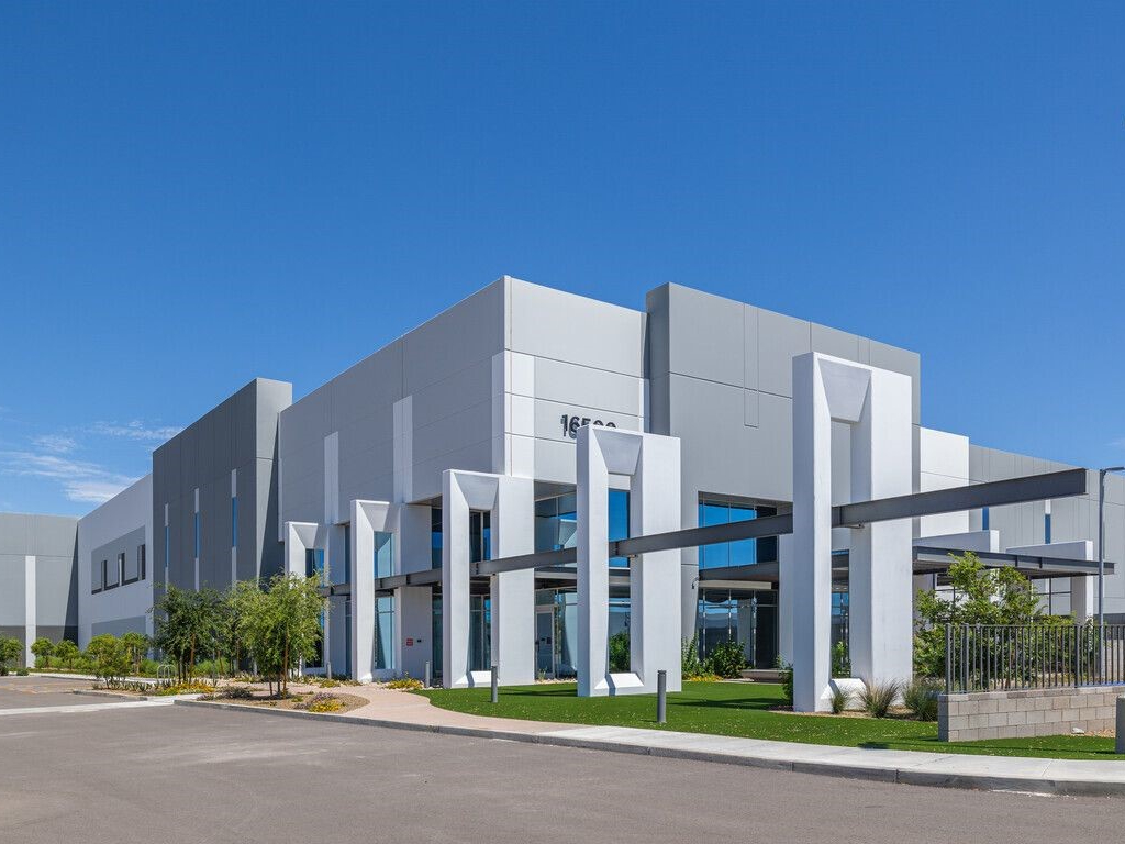 Exterior shot of one of Park303's three industrial buildings.