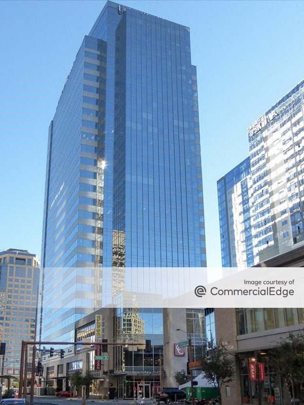 Exterior shot of CityScape, a mixed-use office and retail property in downtown Phoenix.