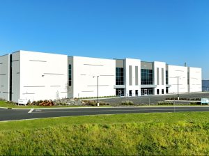 Exterior shot of Building B, an industrial facility part of Crow Holdings at Carteret in Carteret, N.J.