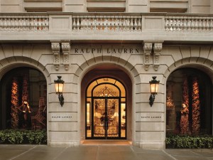 Exterior shot of Ralph Lauren's flagship store at 888 Madison Ave. in Manhattan.