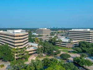 Aerial view of the Ashford Office Portfolio in Houston