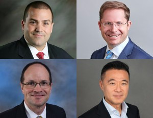 Headshots of James Park, Nathan Florio, Jonathan Keith, Tim Bodner