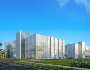 Rendering of Merck Wilmington Biotech in Wilmington, Del.