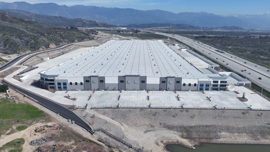 Aerial view of I-15 Logistics Center in Fontana, California