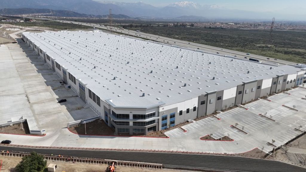 Aerial view of I-15 Logistics Center in Fontana, California