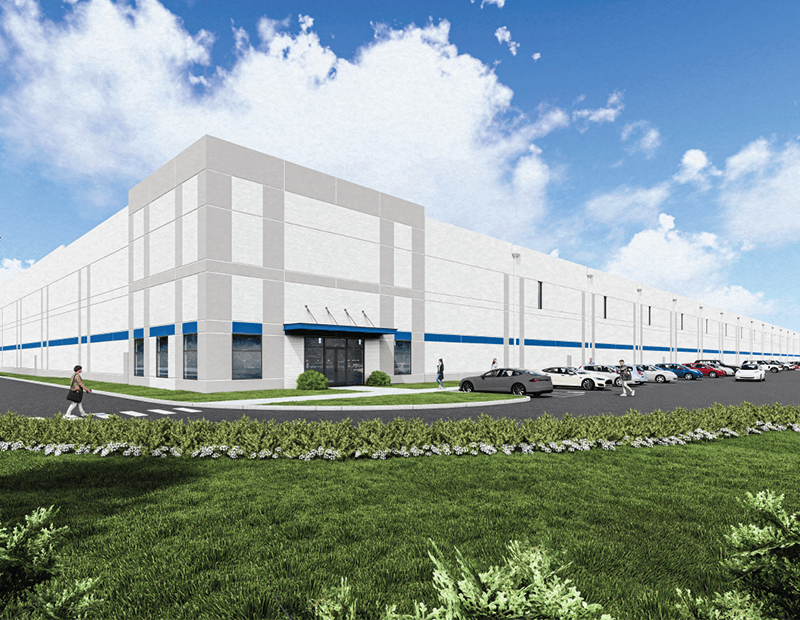 Rendering of Building 1 at 7 Hill Distribution Center.