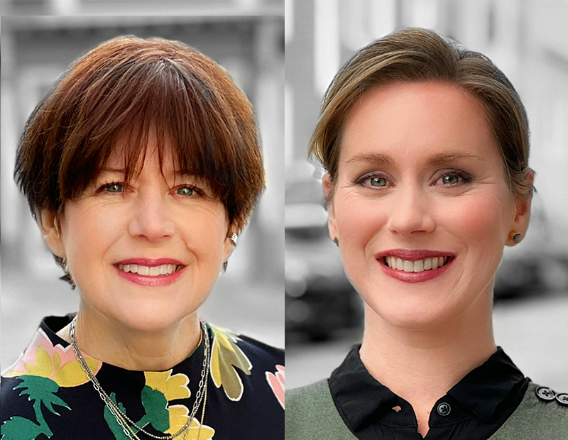 Headshots of Lorraine Adney and Ali McEvoy