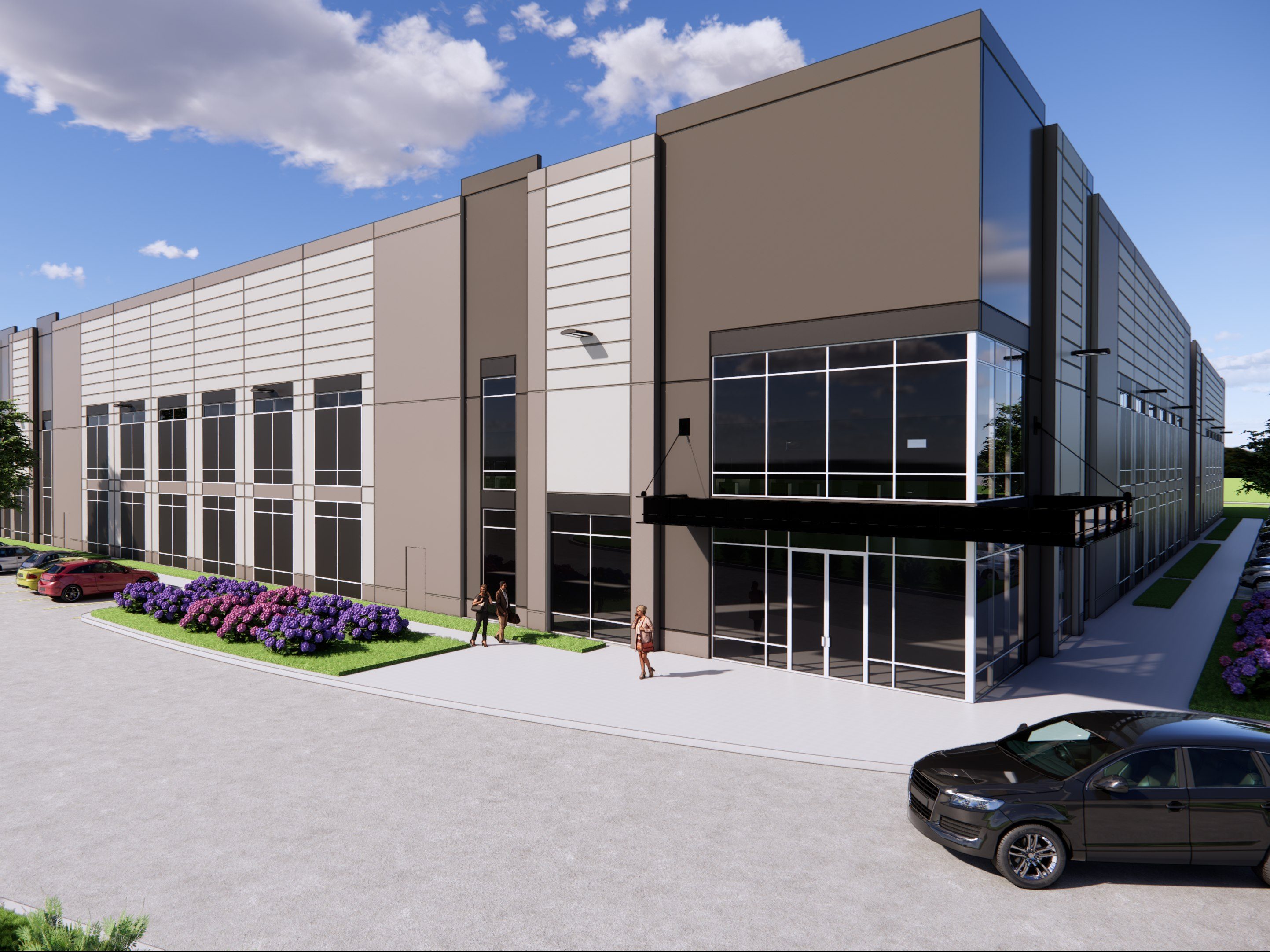 Rendering of Coal Mountain Industrial Park, an industrial project in Cumming, Ga.