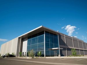 Exterior shot of EdgeCore's data center facilities within its campus in Mesa, Ariz.