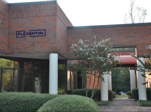 Exterior image of Flexential's data center facility in Norcross, Ga.
