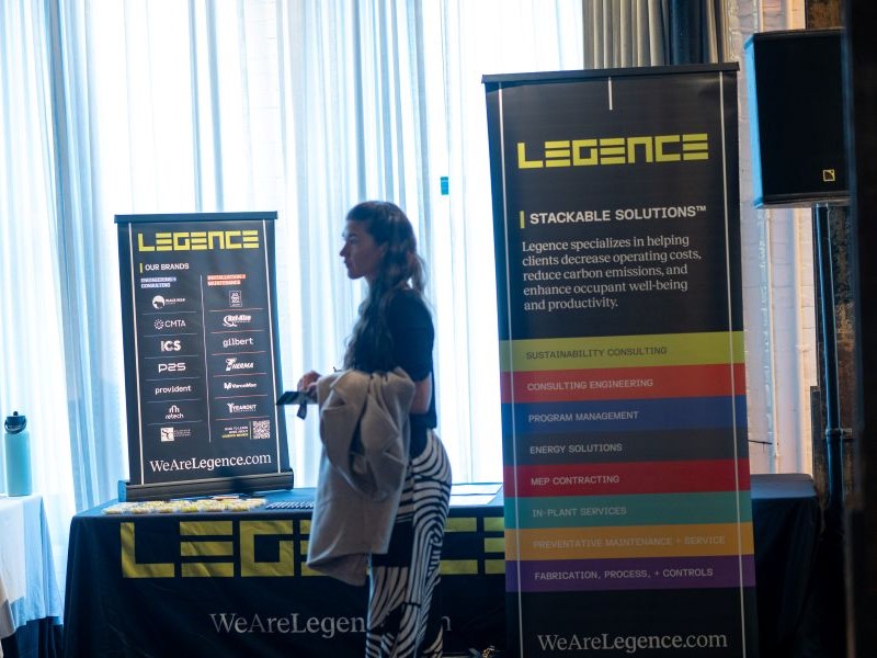 Legence stand at Green Buildings Initiative conference
