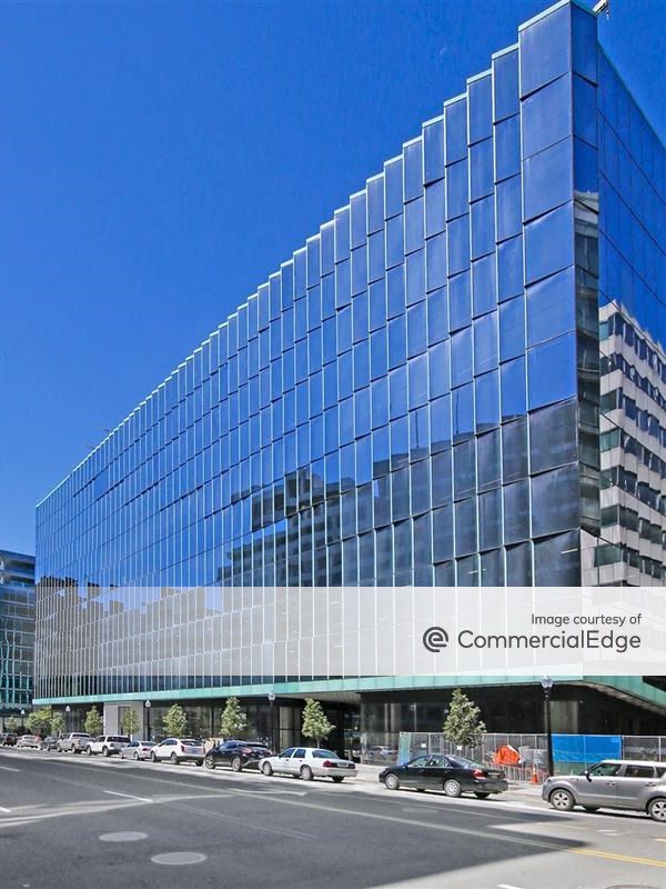 Exterior shot of Midtown Center, a two-building office complex in Washington, D.C.