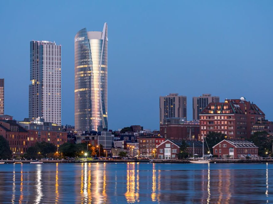Exterior shot of One Congress in Boston