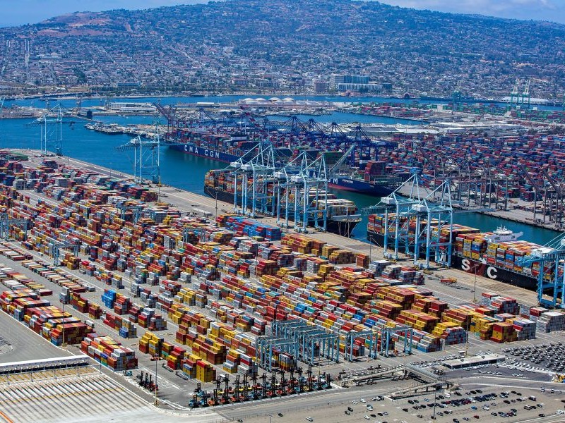 Pier 300 in the Port of Los Angeles