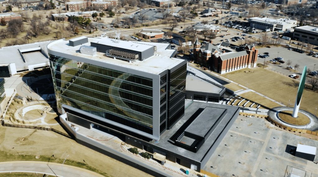 Aerial view of Tower at Convergence in Oklahoma City