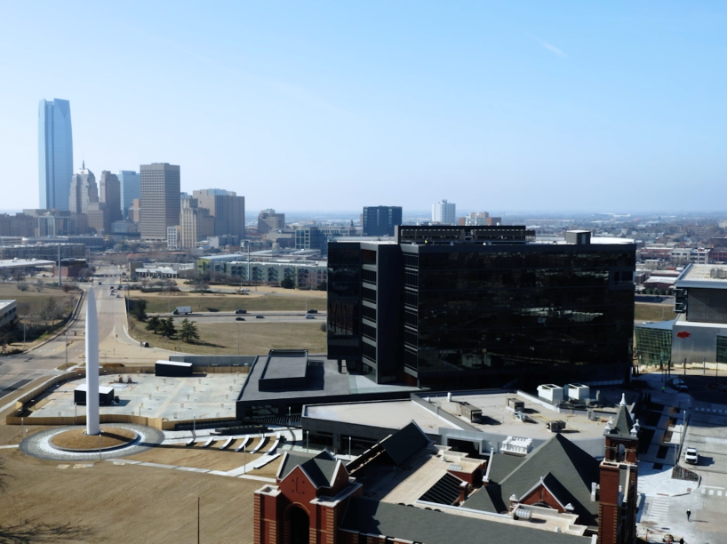 Aerial view of Tower at Convergence in Oklahoma City