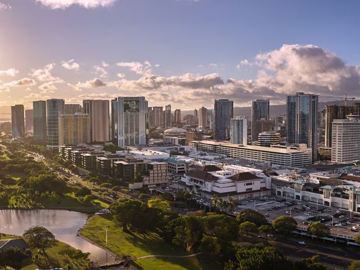 Ala Moana Pacific Center in Honolulu.